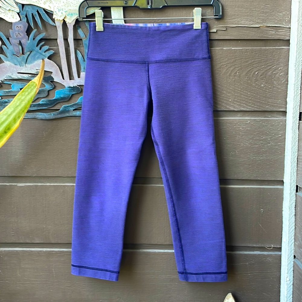 Lululemon Slub Denim Crop Leggings